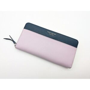 Kate Spade Cameron Zip Around Wallet Continental Saffiano Leather‎ Lavender NWOT